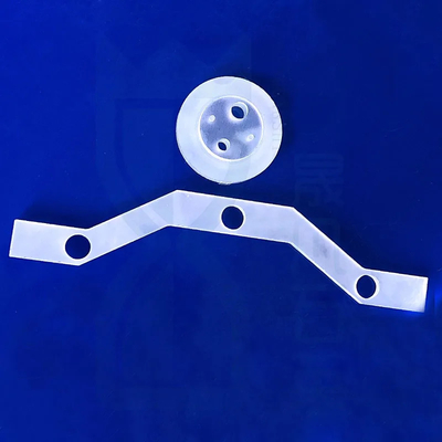 Optical High Purity Perforated Quartz Shaped Parts Clear
