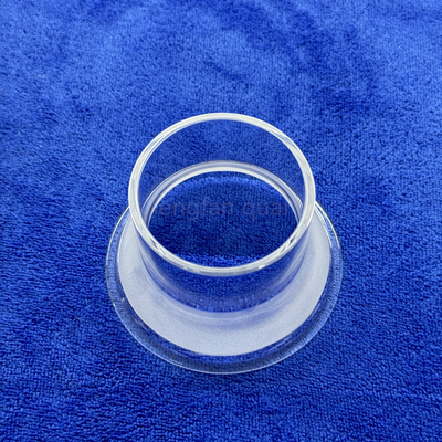 Coustomization Heat Resistance Outer Square Inner Circular Tapered Long Mouth Quartz Test Tube