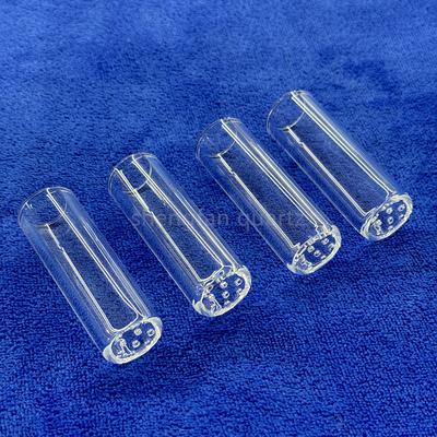 Factory Custom High Temperature And Corrosion Resistant Quartz Pipe End Perforated Sealing