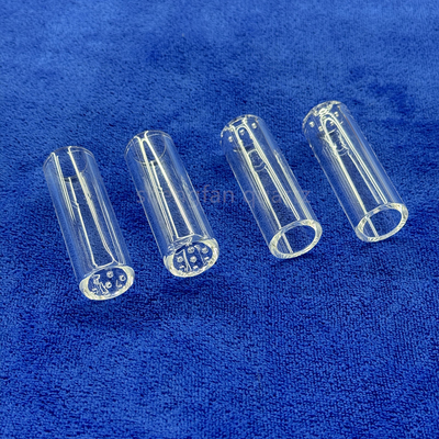 Factory Custom High Temperature And Corrosion Resistant Quartz Pipe End Perforated Sealing