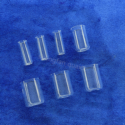 Wholesale High Temperature Resistance Custom Quartz Glass Test Tube One End Sealed Round Bottom Or Flat Bottom