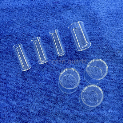 Wholesale High Temperature Resistance Custom Quartz Glass Test Tube One End Sealed Round Bottom Or Flat Bottom