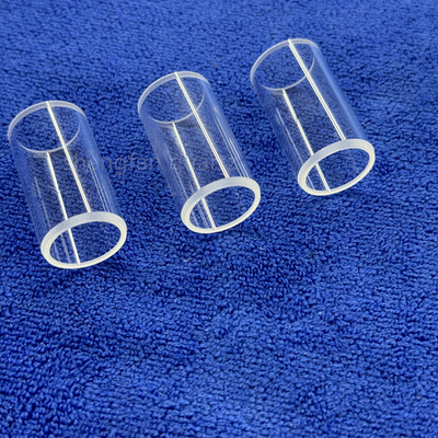 High Temperature Corrosion Resistant Transparent Polished Quartz Rings Customized