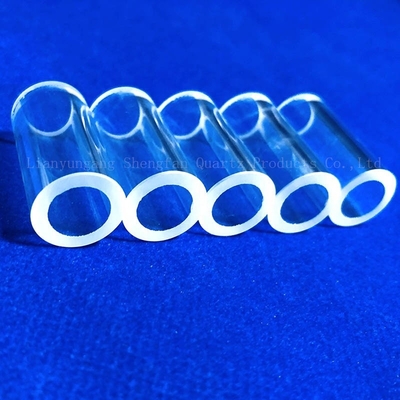 High Temperature Corrosion Resistant Transparent Polished Quartz Rings Customized