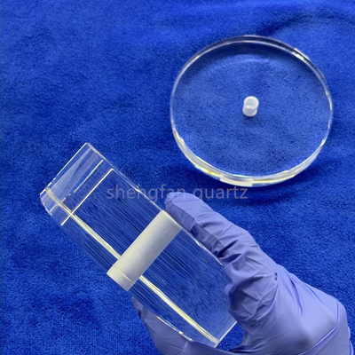 Coustomization Transparent Fused Silica Glass Sheet UV Quartz Glass Plate For UVC Led Lamp