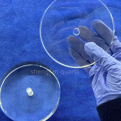 Coustomization Transparent Fused Silica Glass Sheet UV Quartz Glass Plate For UVC Led Lamp