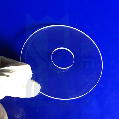 Professional Custom Transparent Quartz Punching Sheet High Temperature Resistant