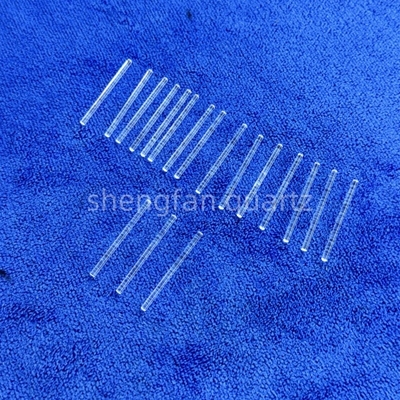 2.1mm Diameter Quartz Glass Rod Frosted Transparent