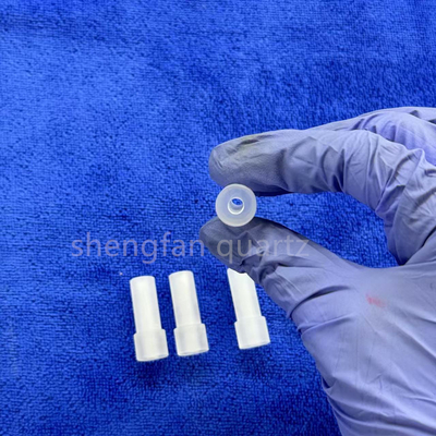 Factory Custom High Precision Step Drilling Frosted Opaque Quartz Parts