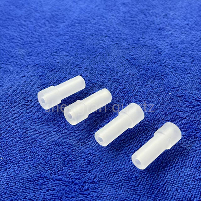 Factory Custom High Precision Step Drilling Frosted Opaque Quartz Parts
