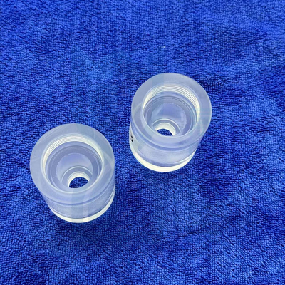 Fused Silicon Sealed Quartz Thread Pipe / Science Lab Glassware