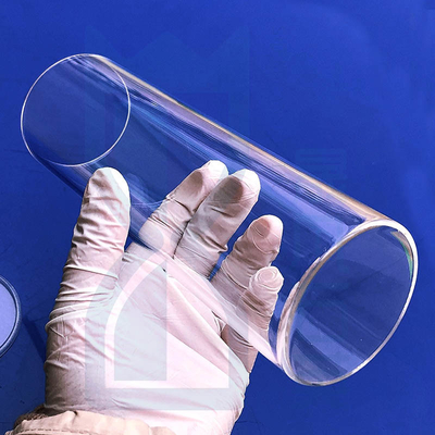 SiO2 Fused Quartz Tube One End Sealing Bottom Or Round Bottom