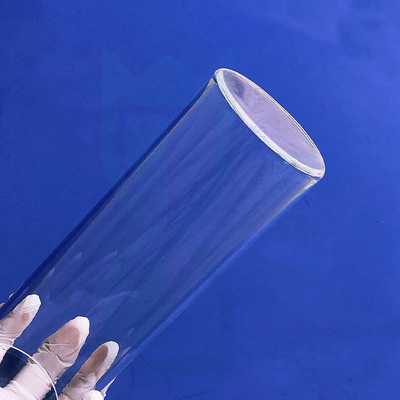 SiO2 Fused Quartz Tube One End Sealing Bottom Or Round Bottom