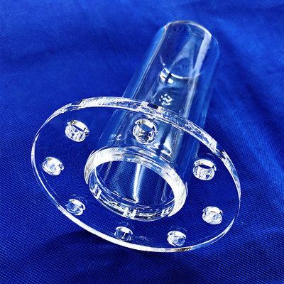 CNC Finishing Seal Quartz Flange Welding And Drilling