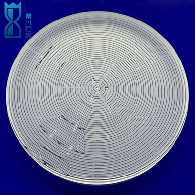 Factory Custom High Precision Slotted Quartz Sheet Drilling Fused Quartz Transparent Polished
