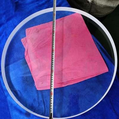 High Light Transmission Large Diameter Quartz Glass Disc Transparent Quartz Glass Sheet Custom