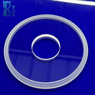 Custom High Purity Transparent Quartz Perforated Quartz Transparent Ring Factory