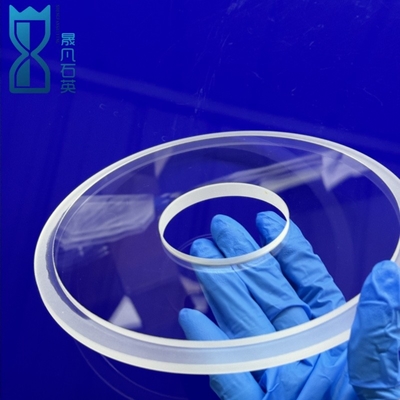 Custom High Purity Transparent Quartz Perforated Quartz Transparent Ring Factory