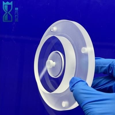 Semiconductor Frosted Transparent Quartz Flake Quartz Flanges Corrosion Resistant