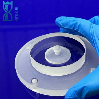 Semiconductor Frosted Transparent Quartz Flake Quartz Flanges Corrosion Resistant
