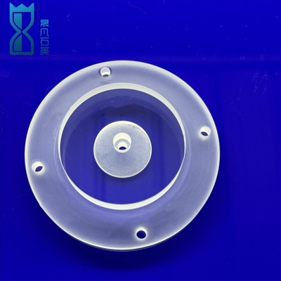 Semiconductor Frosted Transparent Quartz Flake Quartz Flanges Corrosion Resistant