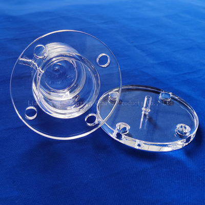 Semiconductor Frosted Transparent Quartz Flake Quartz Flanges Corrosion Resistant