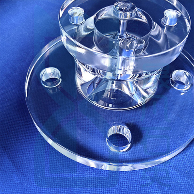 Semiconductor Frosted Transparent Quartz Flake Quartz Flanges Corrosion Resistant