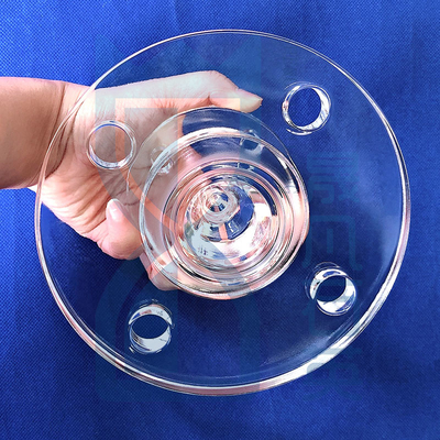 Semiconductor Frosted Transparent Quartz Flake Quartz Flanges Corrosion Resistant