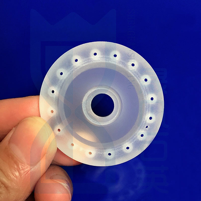 High Temperature Corrosion Resistant Semiconductor Special Quartz Frosted Flange Quartz Perforated Flange