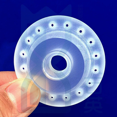 High Temperature Corrosion Resistant Semiconductor Special Quartz Frosted Flange Quartz Perforated Flange