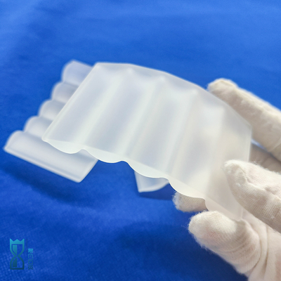 Factory High Performance Fused Silica Custom Irregular Frosted Quartz Sheet Glass Plate