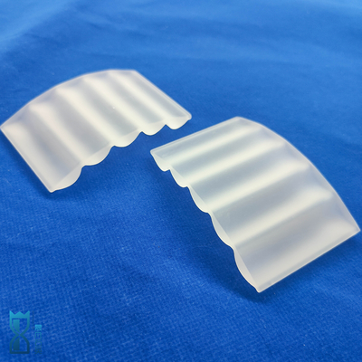 Factory High Performance Fused Silica Custom Irregular Frosted Quartz Sheet Glass Plate