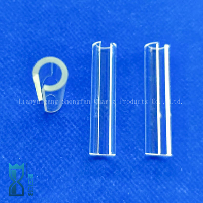 High Transparencye Fused Silica Custom Semicircular Quartz Tubes Glass Pipe