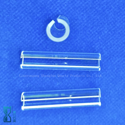 High Transparencye Fused Silica Custom Semicircular Quartz Tubes Glass Pipe