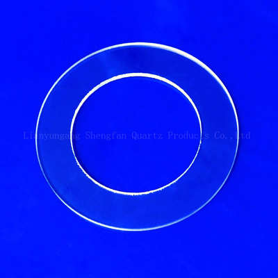 High Light Transmittance Custom Round Quartz Flange Seal Transparent Sheet