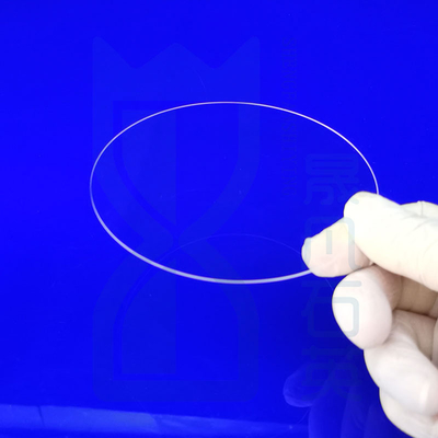 High Light Transmittance Custom Round Quartz Flange Seal Transparent Sheet