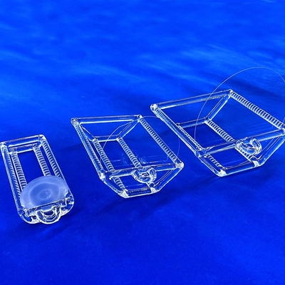 Factory Custom Semiconductor High Temperature Corrosion Resistant Quartz Slotted Rod Quartz Boat