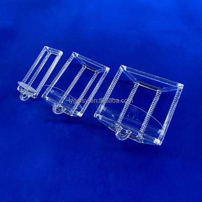 Factory Custom Semiconductor High Temperature Corrosion Resistant Quartz Slotted Rod Quartz Boat