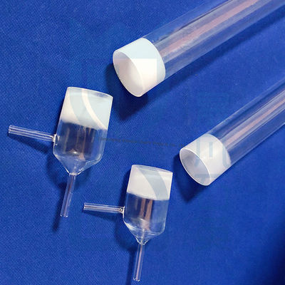 Support Custom Fused Silica Quartz Glass Flask With  29/32 24/29  Joint