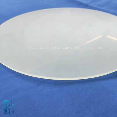 Customized Corrosion Resistant Circular Frosted Quartz Plate Large Quartz Sheet