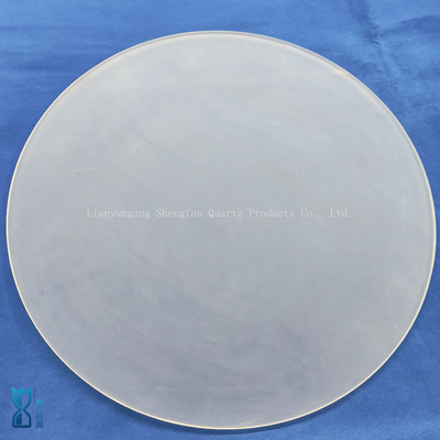 Customized Corrosion Resistant Circular Frosted Quartz Plate Large Quartz Sheet