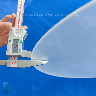 Customized Corrosion Resistant Circular Frosted Quartz Plate Large Quartz Sheet