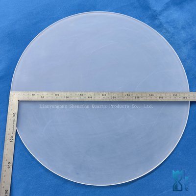 Customized Corrosion Resistant Circular Frosted Quartz Plate Large Quartz Sheet