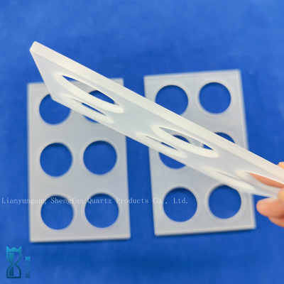 Customized High Precision Square Quartz Plate Frosted Glass Punch Sheet