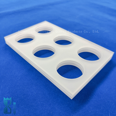 Customized High Precision Square Quartz Plate Frosted Glass Punch Sheet