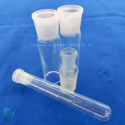 Custom Glass Cylinder One Side Sealed Quartz Test Tube Glass Pipe Laboratory Glassware
