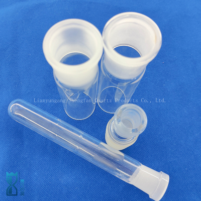 Custom Glass Cylinder One Side Sealed Quartz Test Tube Glass Pipe Laboratory Glassware
