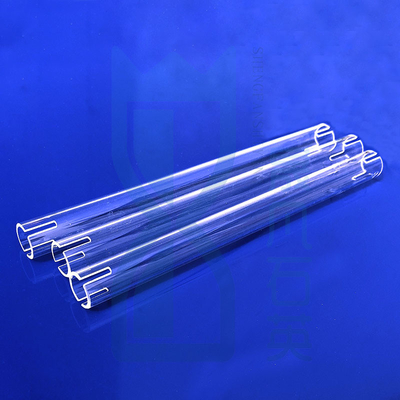 High Temperature Resistant Furnace Factory Custom Fused Quartz Heating Tube Quartz Glass Tube