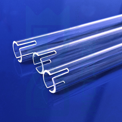 High Temperature Resistant Furnace Factory Custom Fused Quartz Heating Tube Quartz Glass Tube