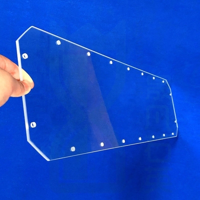 High Light Transmittance Factory Custom Laser Perforated Quartz Glass Sheet Fused Quartz